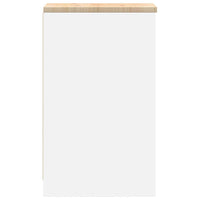 vidaXL Armadietto da Garage Bianco 30x51x85 cm Legno Massello di Pino