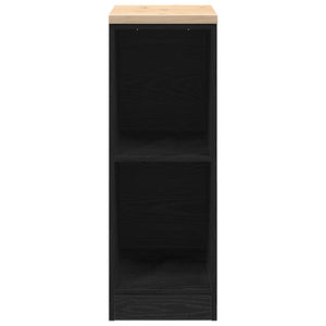 vidaXL Armadietto da Garage Nero 30x51x85 cm in Legno Massello di Pino