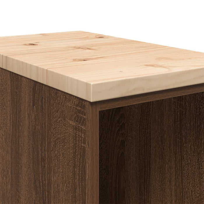 vidaXL Armadietto per Garage in Rovere Marrone 30x51x85 cm