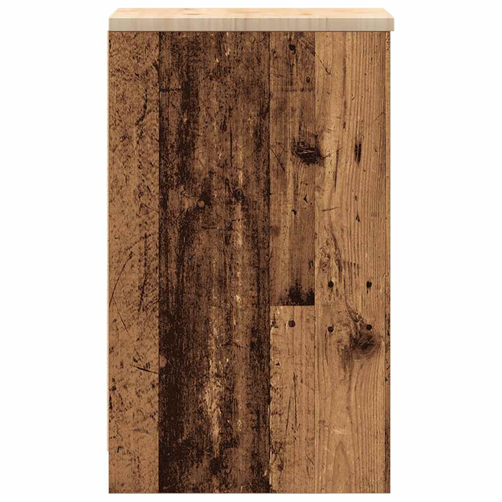 vidaXL Armadietto per Garage in Legno Vecchio 30x51x85 cm