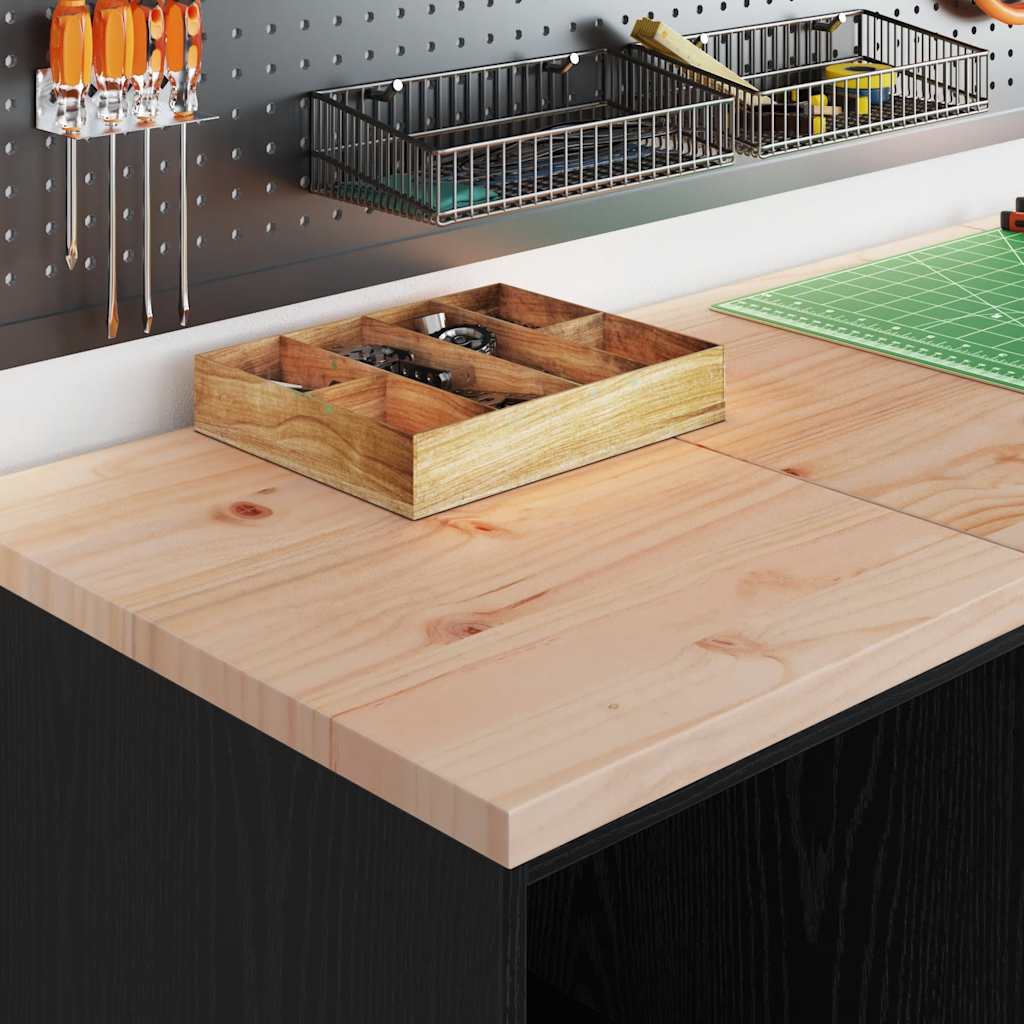 Armadietto da Garage Nero 40x51x85 cm in Legno Massello di Pino 860536