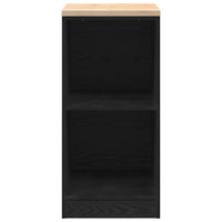 Armadietto da Garage Nero 40x51x85 cm in Legno Massello di Pino 860536