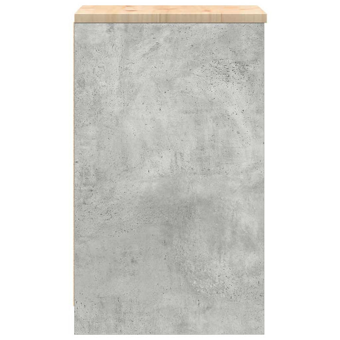 vidaXL Armadietto da Garage Grigio cemento 40x51x85 cm