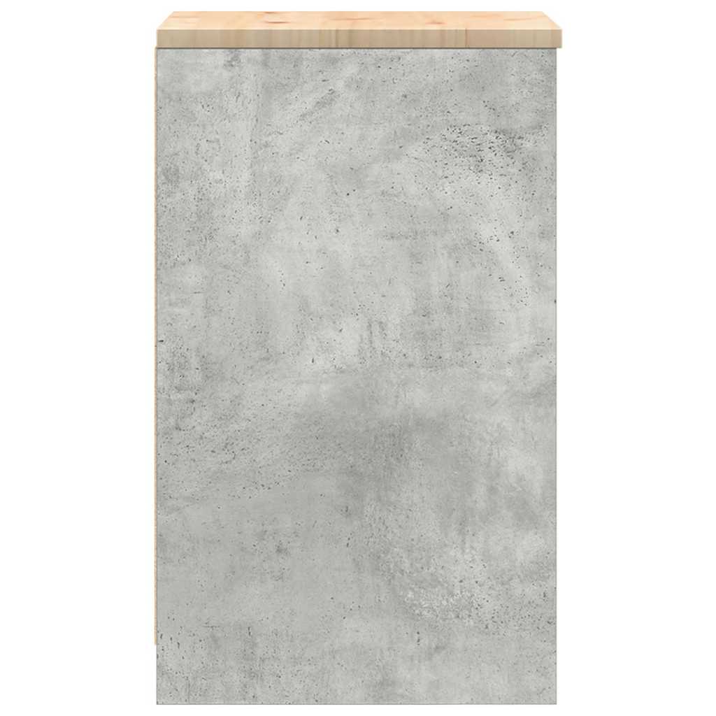 Armadietto da Garage Grigio cemento 40x51x85 cm 860538