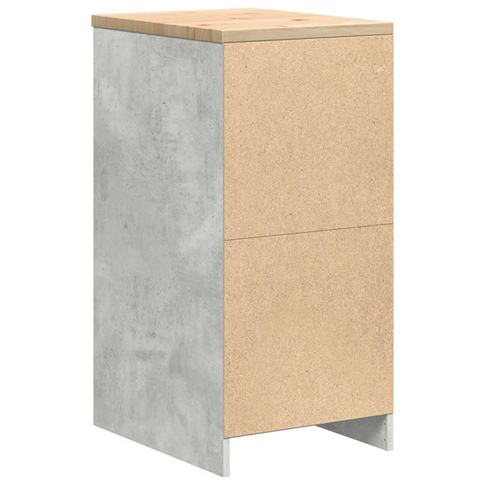 Armadietto da Garage Grigio cemento 40x51x85 cm 860538