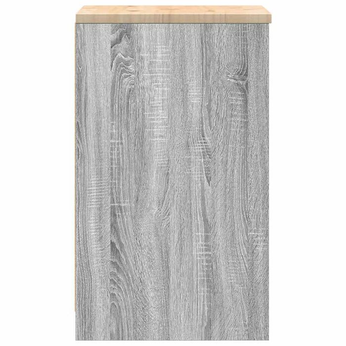 Armadietto per Garage Grigio Sonoma 40x51x85 cm