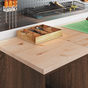 Armadietto per Garage in Rovere Marrone 40x51x85 cm