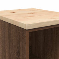 Armadietto per Garage in Rovere Marrone 40x51x85 cm