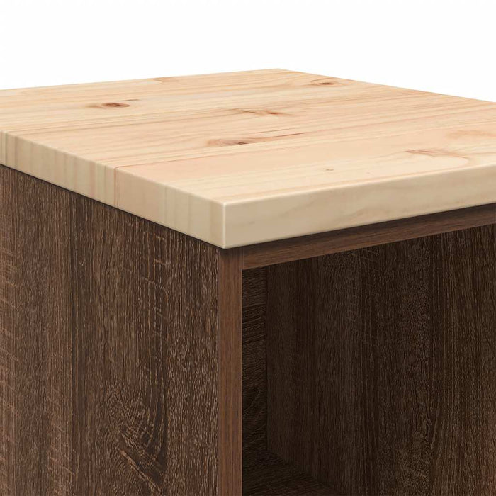 Armadietto per Garage in Rovere Marrone 40x51x85 cm