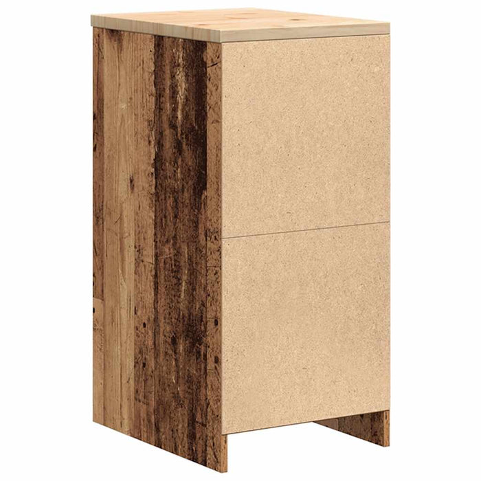 Armadietto da Garage in Legno Vecchio 40x51x85 cm 860542