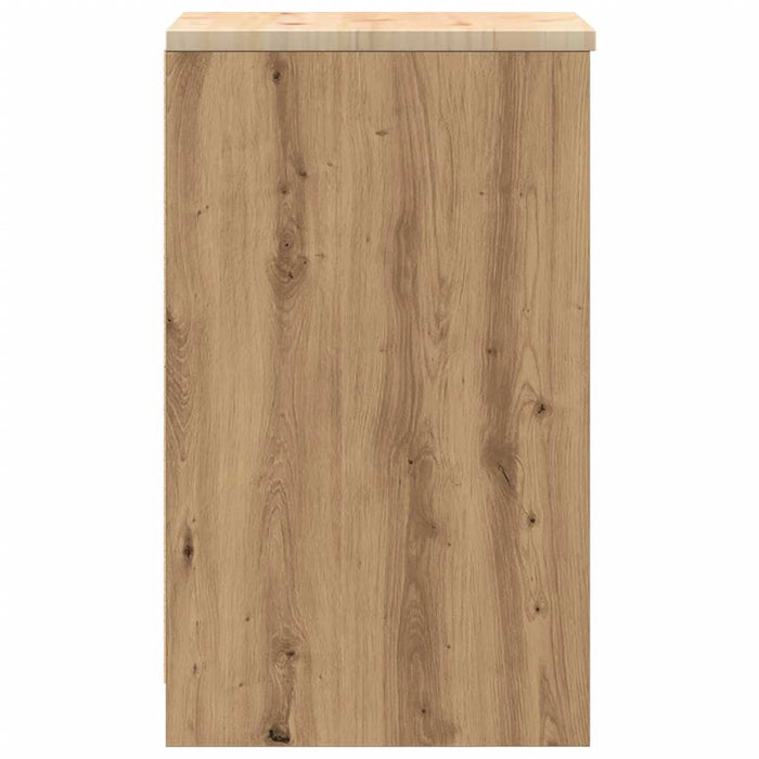 Armadietto per Garage in Rovere Artigianale 40x51x85 cm 860543