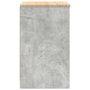 vidaXL Armadietto da Garage Grigio cemento 60x51x85 cm