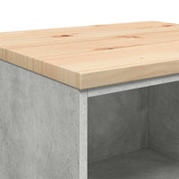 vidaXL Armadietto da Garage Grigio cemento 60x51x85 cm