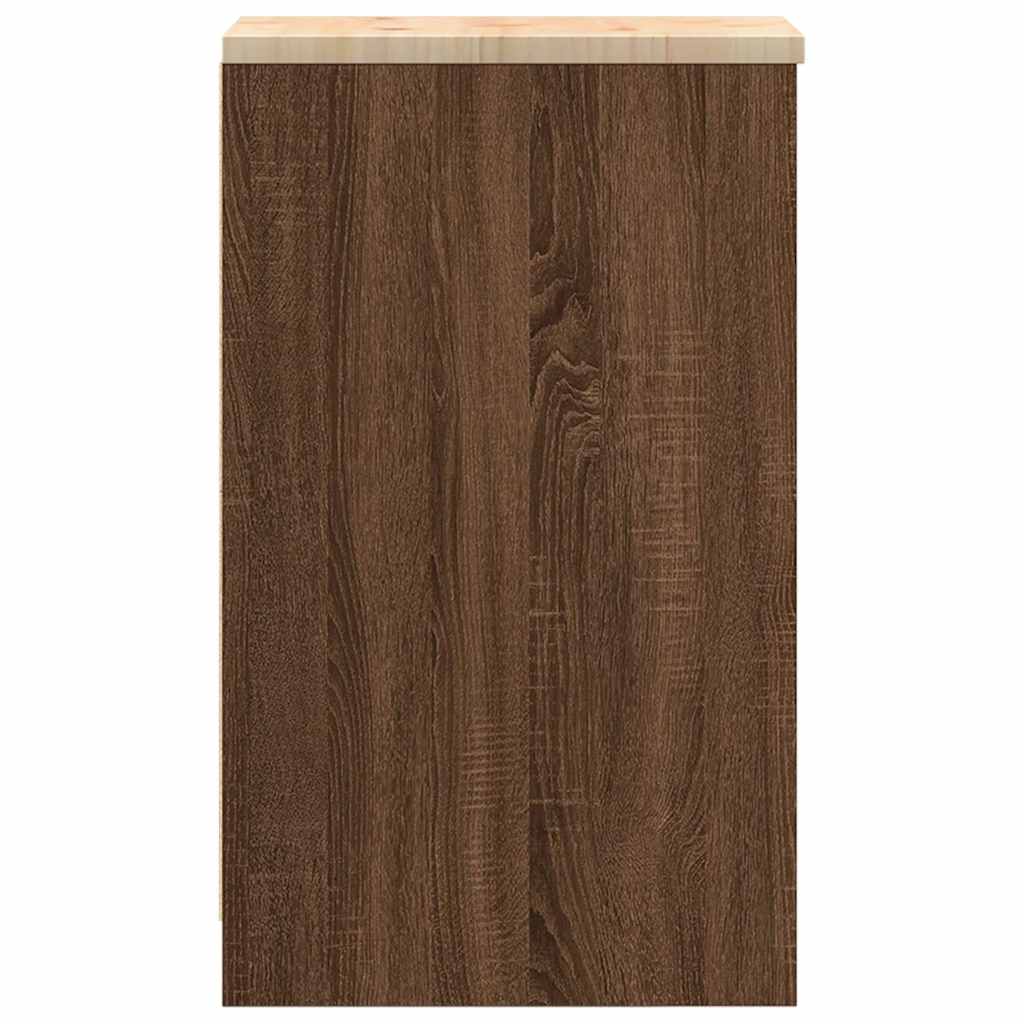 Armadietto per Garage in Rovere Marrone 30x51x85 cm 860559