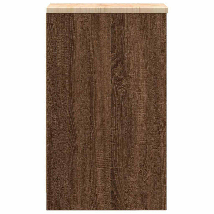 Armadietto per Garage in Rovere Marrone 30x51x85 cm 860559