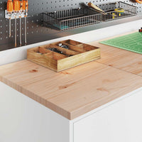 Armadietto da Garage Bianco 40x51x85 cm Legno Massello di Pino 860562