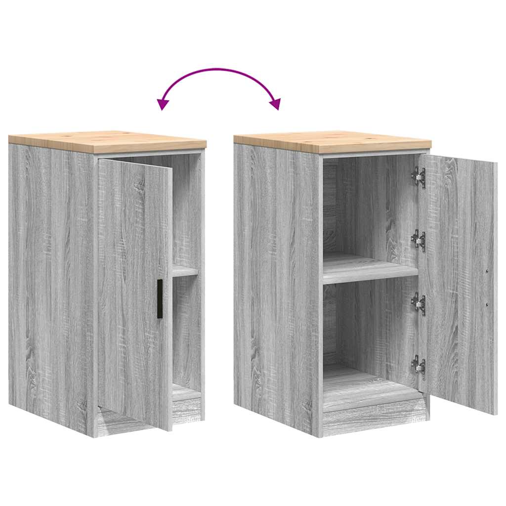 vidaXL Armadietto per Garage Grigio Sonoma 40x51x85 cm