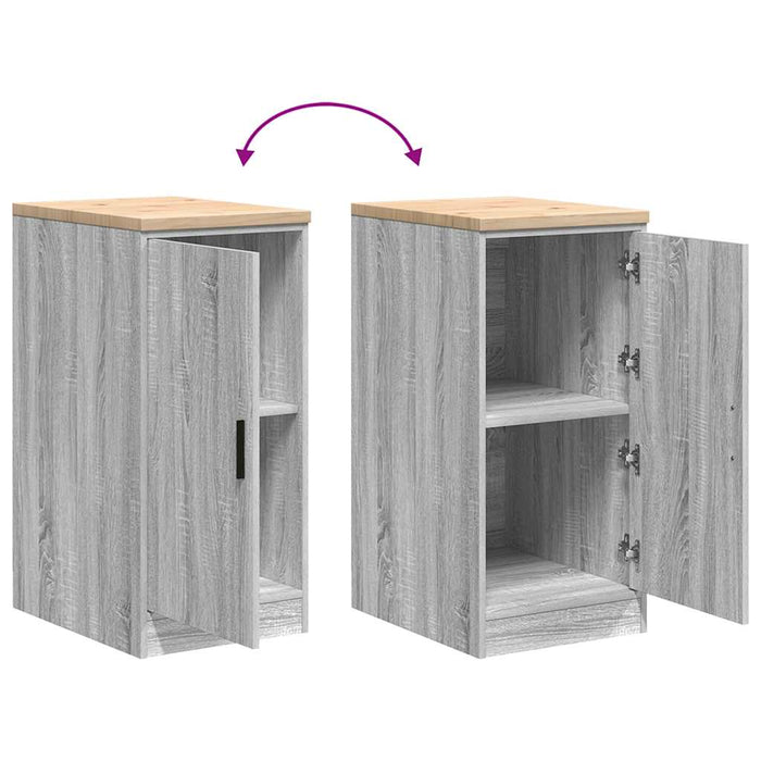 vidaXL Armadietto per Garage Grigio Sonoma 40x51x85 cm