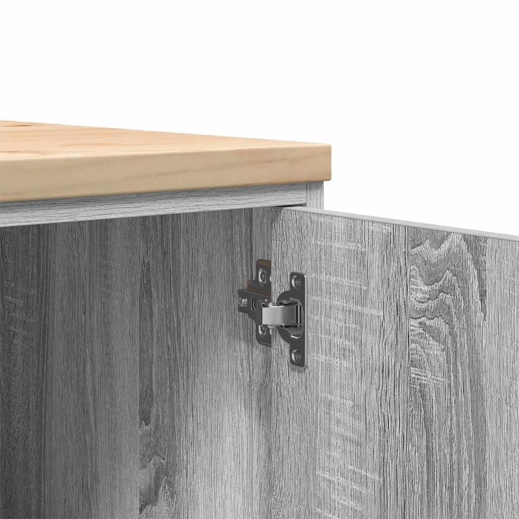 vidaXL Armadietto per Garage Grigio Sonoma 40x51x85 cm