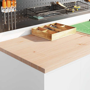 Armadietto da Garage Bianco 60x51x85 cm Legno Massello di Pino 860571