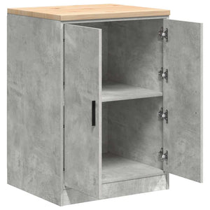 Armadietto da Garage Grigio cemento 60x51x85 cm