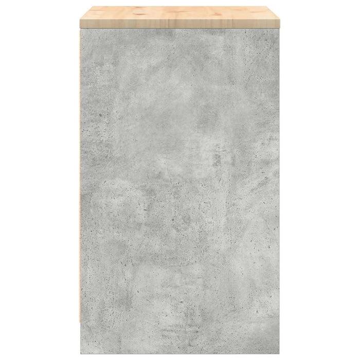 Armadietto da Garage Grigio cemento 60x51x85 cm