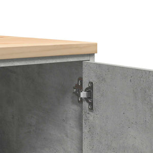 Armadietto da Garage Grigio cemento 60x51x85 cm