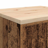 Armadietto da Garage in Legno Vecchio 60x51x85 cm 860578