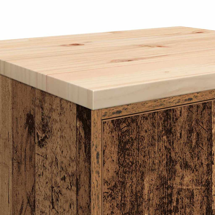 vidaXL Armadietto da Garage in Legno Vecchio 60x51x85 cm