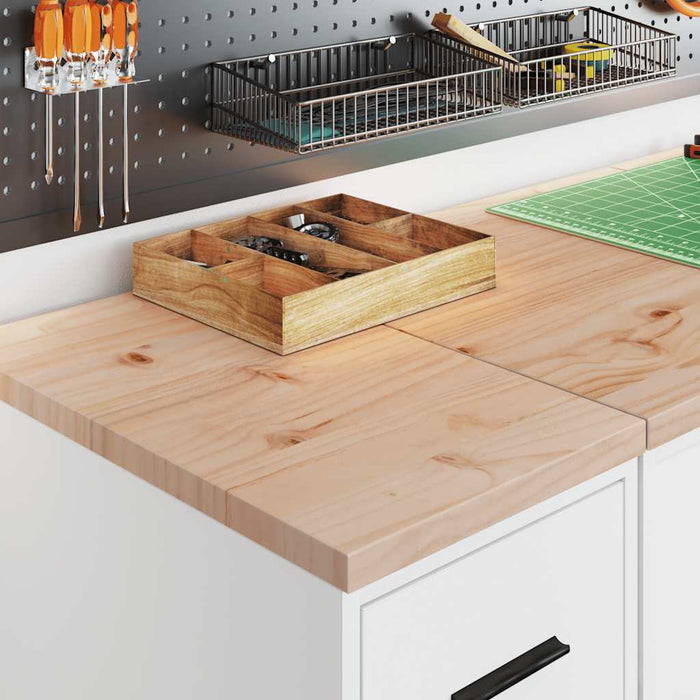 Armadietto da Garage Bianco 30x51x85 cm Legno Massello di Pino 860580