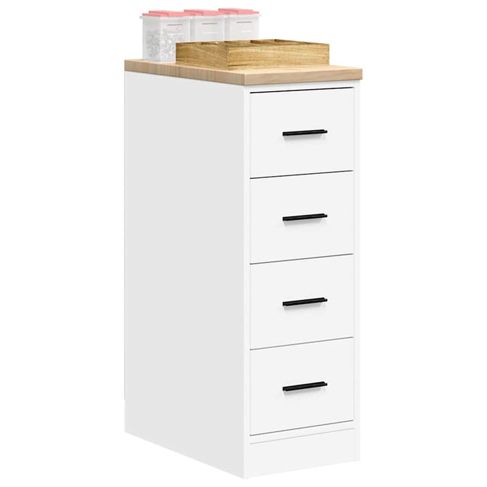 Armadietto da Garage Bianco 30x51x85 cm Legno Massello di Pino 860580