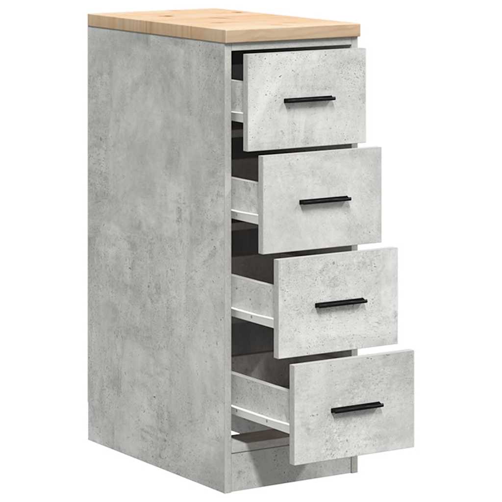 Armadietto da Garage Grigio cemento 30x51x85 cm 860583