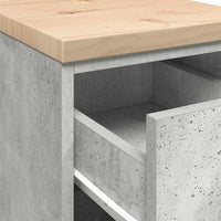 Armadietto da Garage Grigio cemento 30x51x85 cm