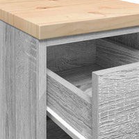 vidaXL Armadietto da Garage Grigio Sonoma 30x51x85 cm