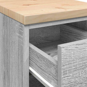 vidaXL Armadietto da Garage Grigio Sonoma 30x51x85 cm