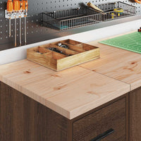 vidaXL Armadietto per Garage in Rovere Marrone 30x51x85 cm