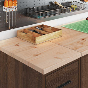 vidaXL Armadietto per Garage in Rovere Marrone 30x51x85 cm