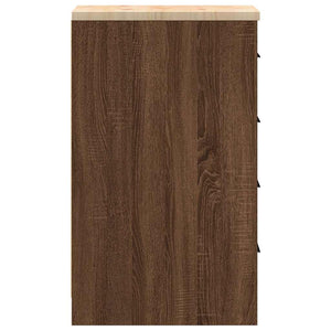 vidaXL Armadietto per Garage in Rovere Marrone 30x51x85 cm