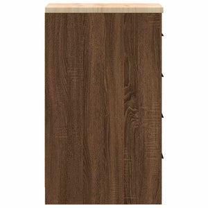 Armadietto per Garage in Rovere Marrone 30x51x85 cm 860586