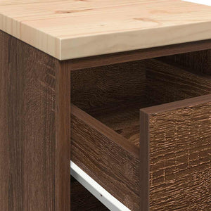 vidaXL Armadietto per Garage in Rovere Marrone 30x51x85 cm