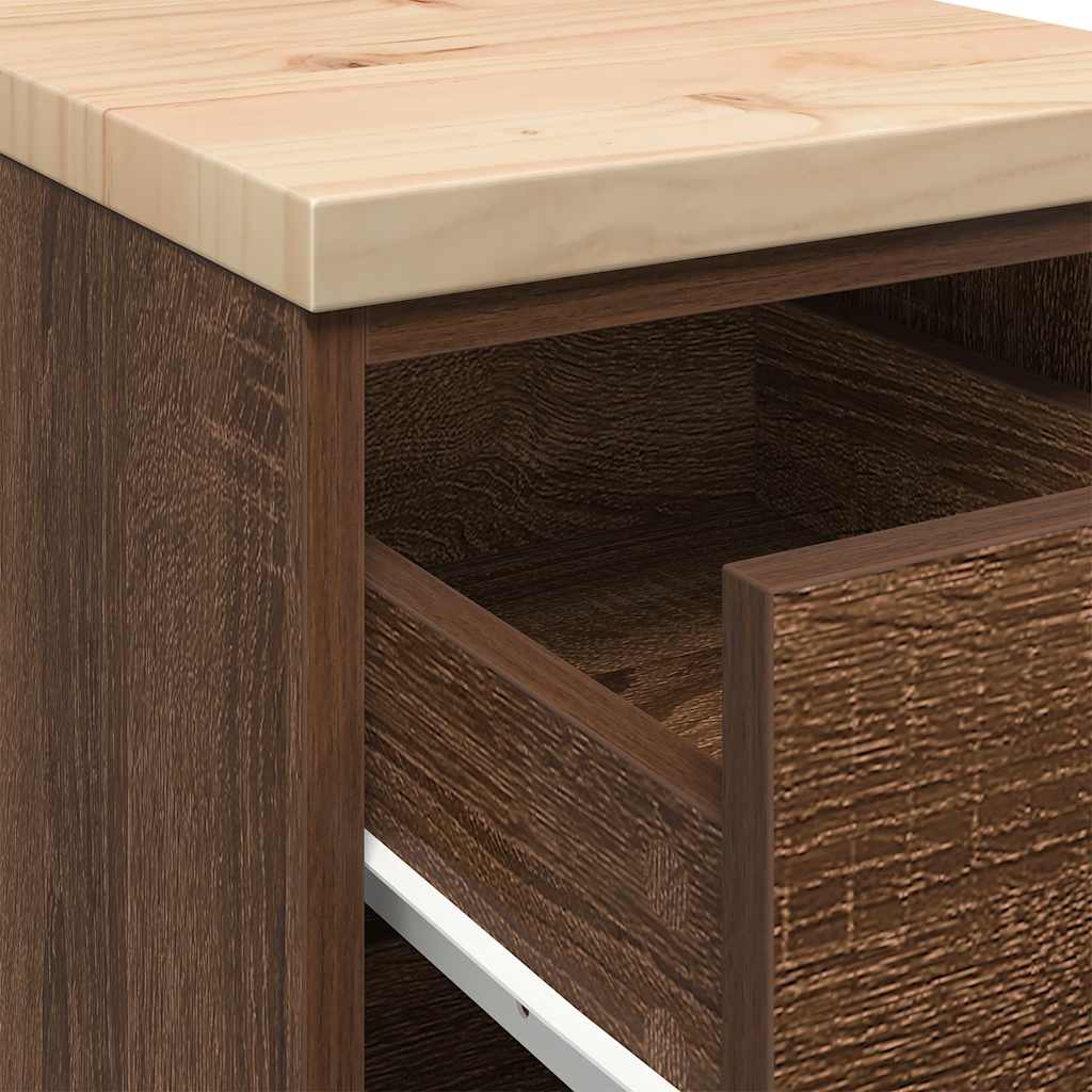 Armadietto per Garage in Rovere Marrone 30x51x85 cm 860586