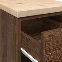 Armadietto per Garage in Rovere Marrone 30x51x85 cm 860586