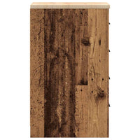 Armadietto per Garage in Legno Vecchio 30x51x85 cm 860587