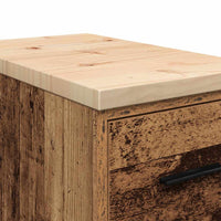 Armadietto per Garage in Legno Vecchio 30x51x85 cm 860587