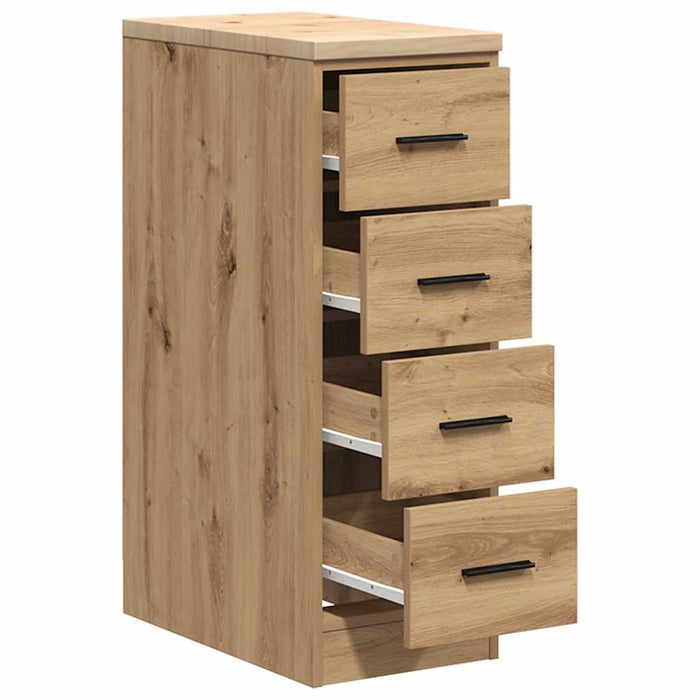 Armadietto per Garage in Rovere Artigianale 30x51x85 cm