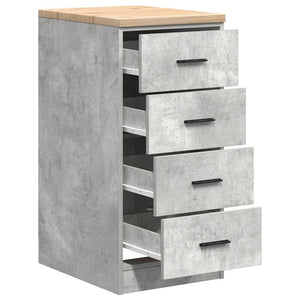 Armadietto da Garage Grigio cemento 40x51x85 cm 860592