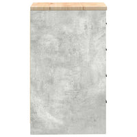 vidaXL Armadietto da Garage Grigio cemento 40x51x85 cm