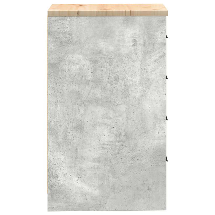 Armadietto da Garage Grigio cemento 40x51x85 cm 860592