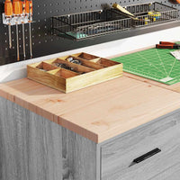 Armadietto per Garage Grigio Sonoma 40x51x85 cm 860594