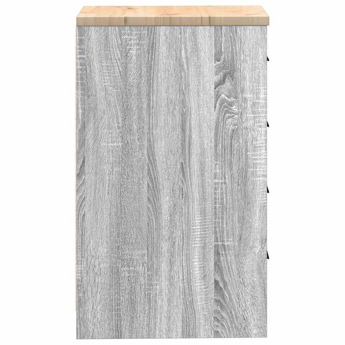 Armadietto per Garage Grigio Sonoma 40x51x85 cm